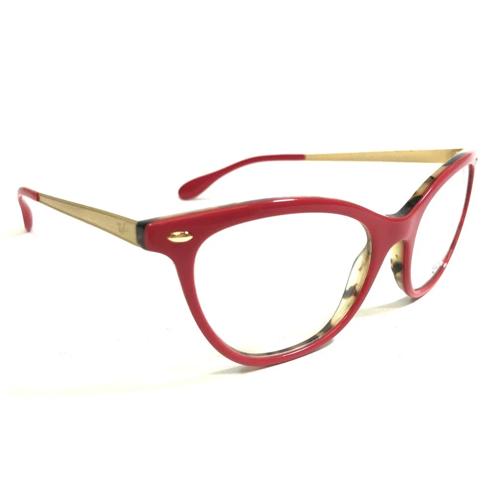 Ray-Ban Eyeglasses Frames RB5360 5714 Hot Pink Brown Tortoise Gold Arm 52-18-145